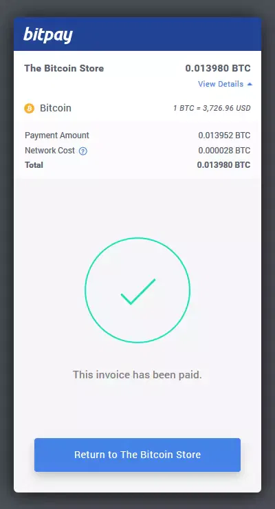 11. Payment is done